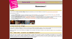 Desktop Screenshot of forumsocialvillages.org